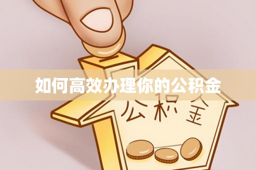 香坊如何高效办理你的公积金