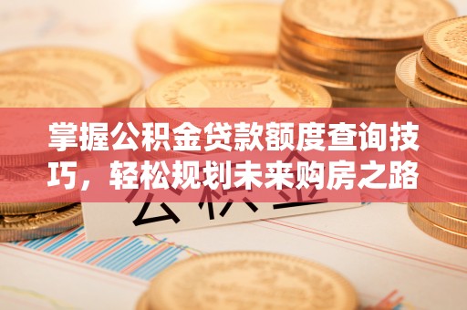 香坊掌握公积金贷款额度查询技巧，轻松规划未来购房之路